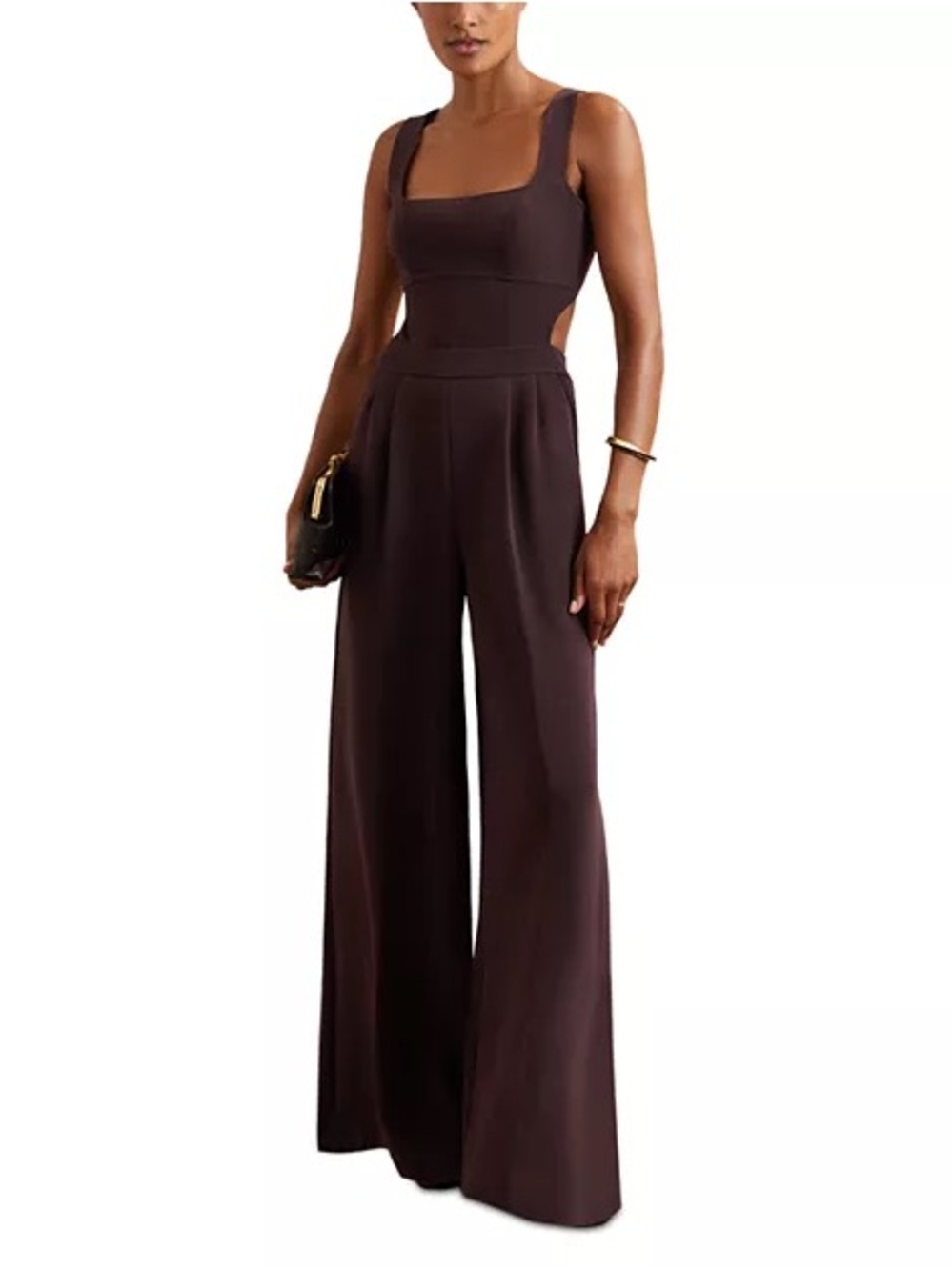 Reiss Dion
Petite Wide-Leg Cut-Out Jumpsuit in Burgundy